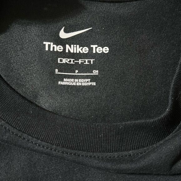 Nike S Black Logo Graphic Men’s Training Crew Short Sleeve Cotton Blend Tee - Picture 7 of 10